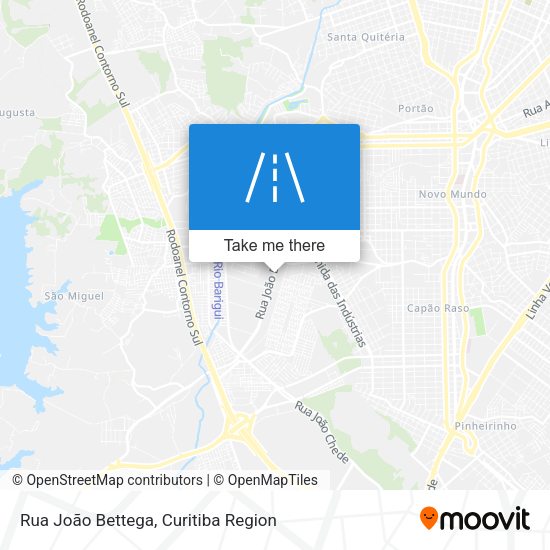 Rua João Bettega map