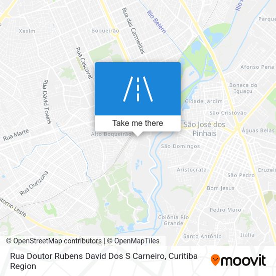 Rua Doutor Rubens David Dos S Carneiro map