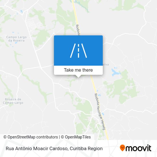 Rua Antônio Moacir Cardoso map