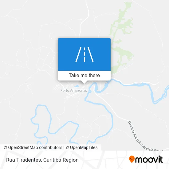 Rua Tiradentes map
