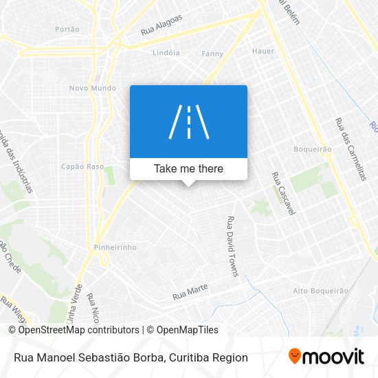 Rua Manoel Sebastião Borba map