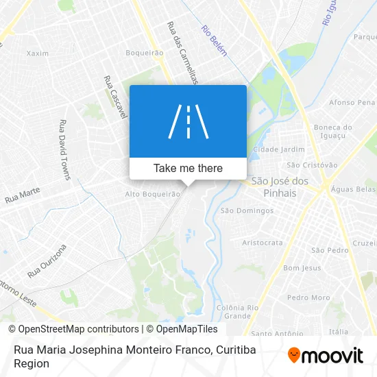 Rua Maria Josephina Monteiro Franco map