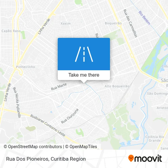 Rua Dos Pioneiros map