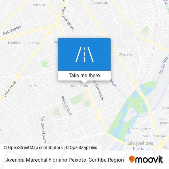 Mapa Avenida Marechal Floriano Peixoto