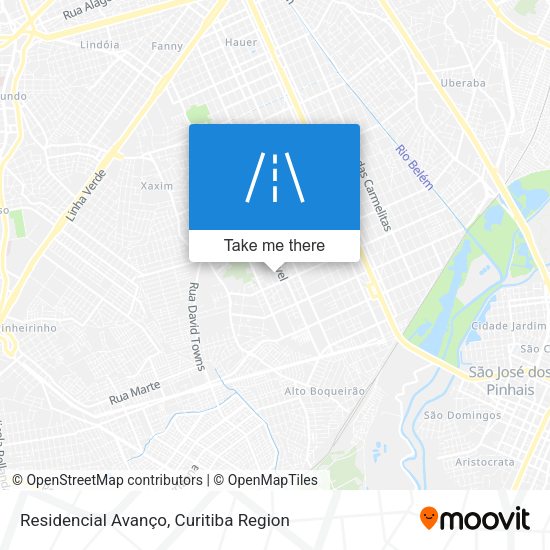 Residencial Avanço map