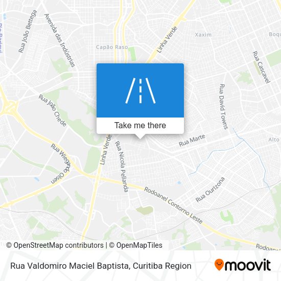 Rua Valdomiro Maciel Baptista map