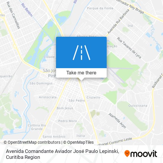 Avenida Comandante Aviador José Paulo Lepinski map