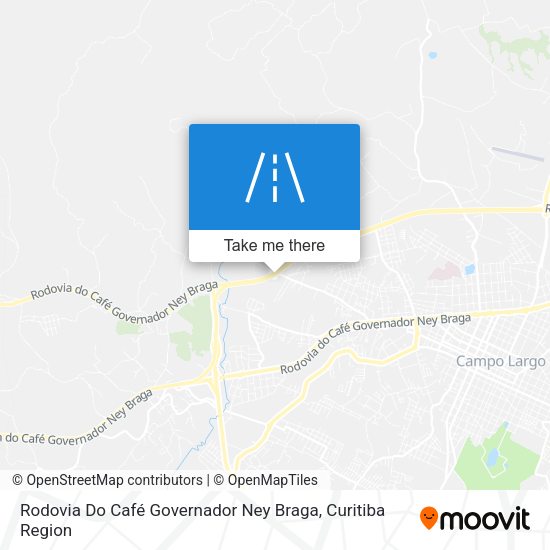 Rodovia Do Café Governador Ney Braga map