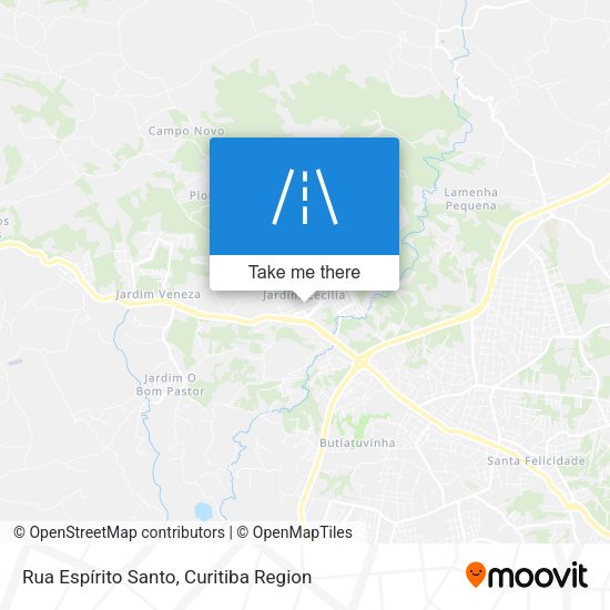 Rua Espírito Santo map