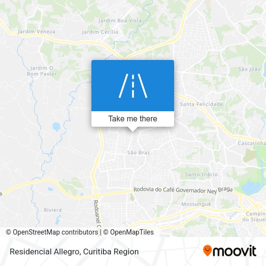 Residencial Allegro map