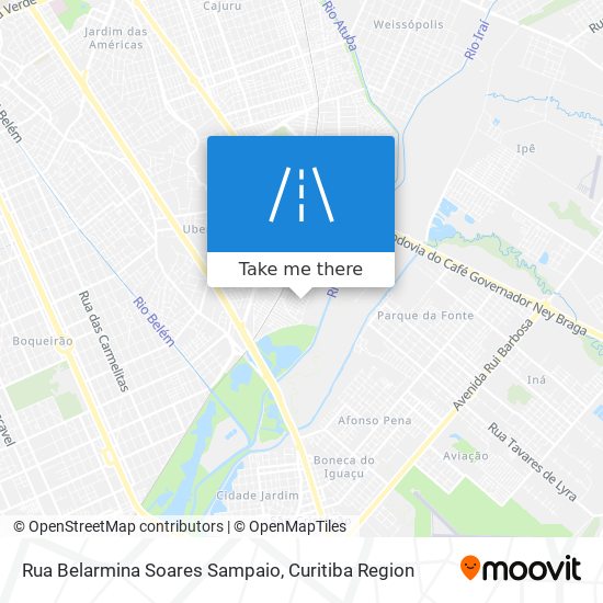 Rua Belarmina Soares Sampaio map