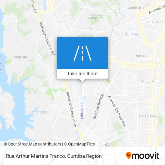 Mapa Rua Arthur Martins Franco
