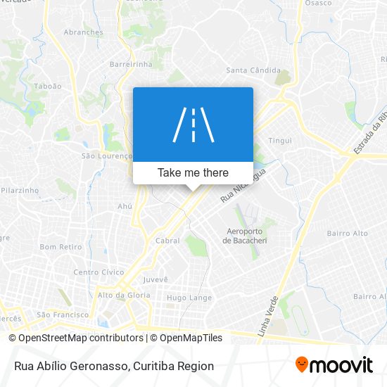 Mapa Rua Abílio Geronasso