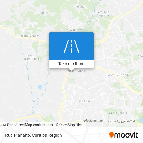Rua Planalto map