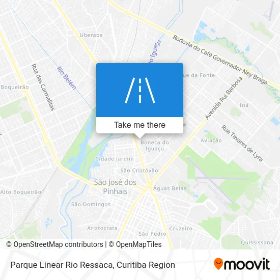 Parque Linear Rio Ressaca map