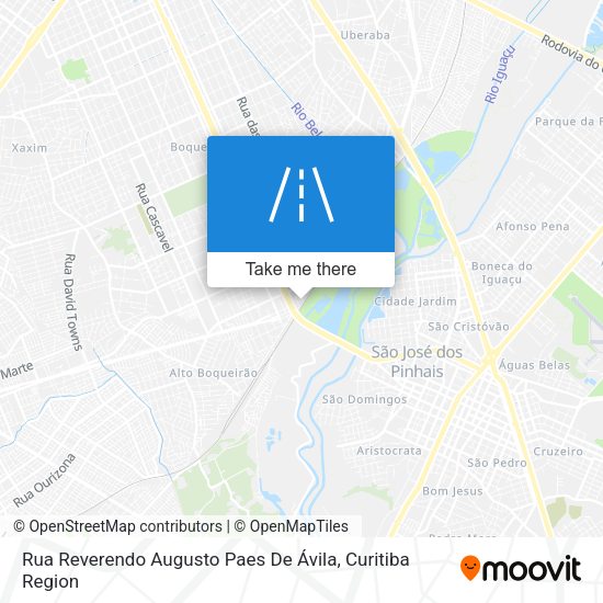 Rua Reverendo Augusto Paes De Ávila map