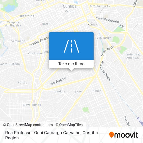 Rua Professor Osni Camargo Carvalho map
