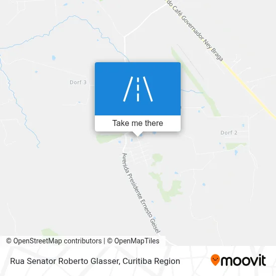 Rua Senator Roberto Glasser map