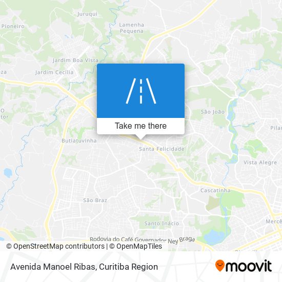 Avenida Manoel Ribas map