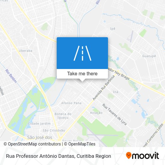 Rua Professor Antônio Dantas map