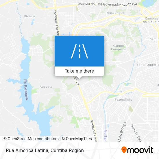 Rua America Latina map