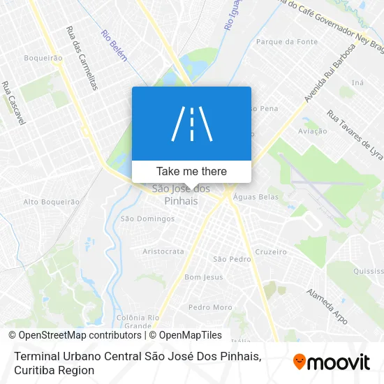 Mapa Terminal Urbano Central São José Dos Pinhais