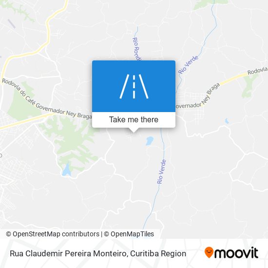 Rua Claudemir Pereira Monteiro map