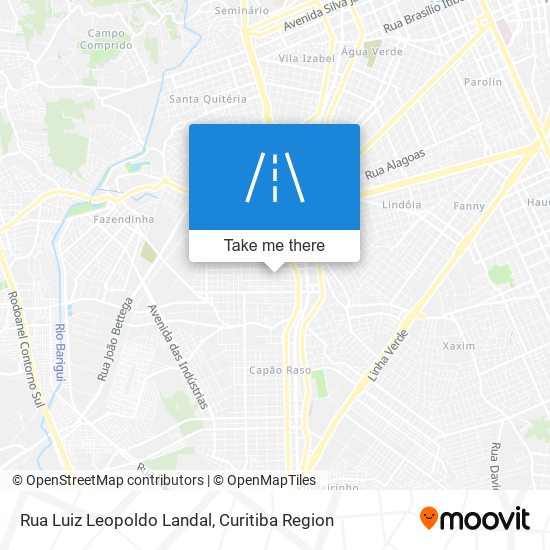 Mapa Rua Luiz Leopoldo Landal