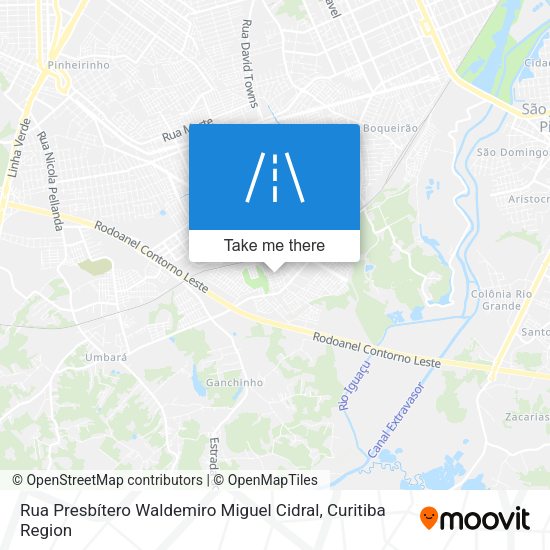 Rua Presbítero Waldemiro Miguel Cidral map