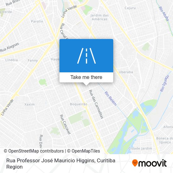 Rua Professor José Mauricio Higgins map