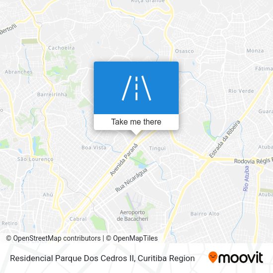 Residencial Parque Dos Cedros II map