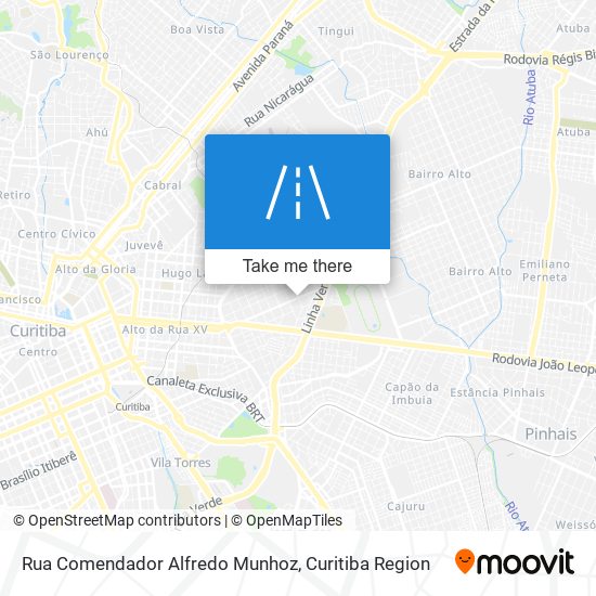 Rua Comendador Alfredo Munhoz map