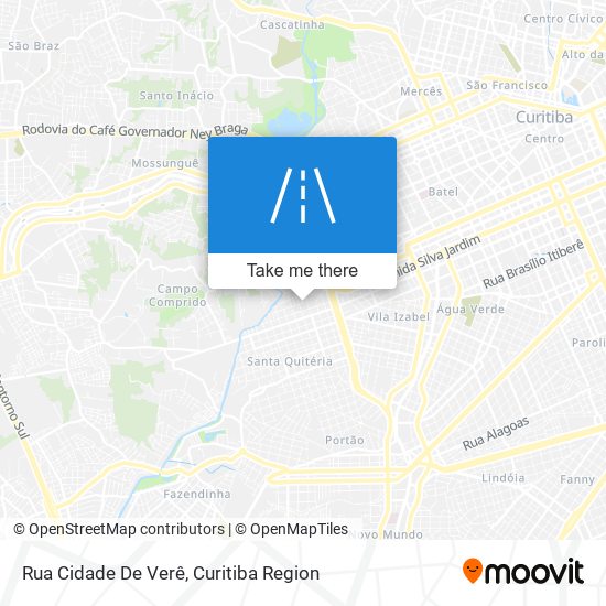 Rua Cidade De Verê map