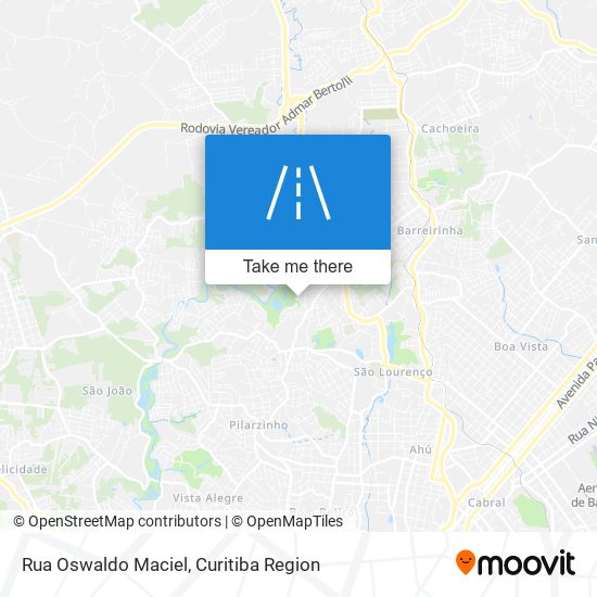 Mapa Rua Oswaldo Maciel