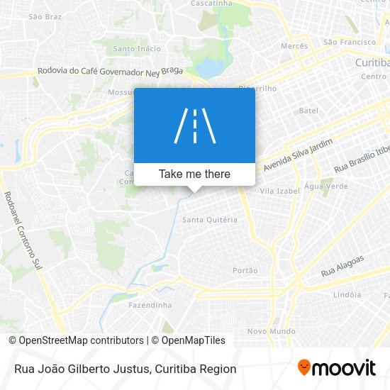 Rua João Gilberto Justus map