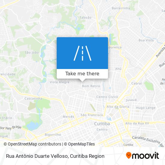 Rua Antônio Duarte Velloso map