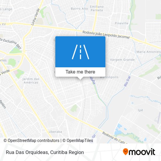 Rua Das Orquídeas map