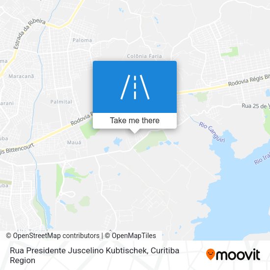 Rua Presidente Juscelino Kubtischek map