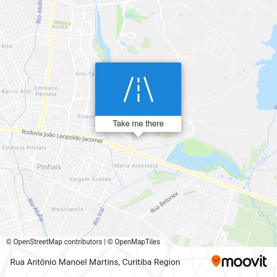 Rua Antônio Manoel Martins map