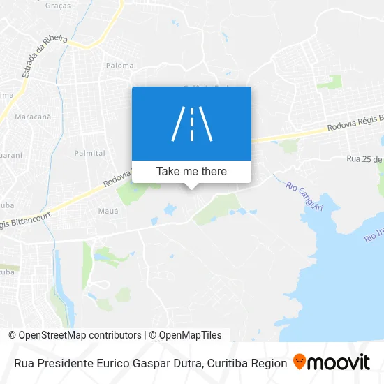 Rua Presidente Eurico Gaspar Dutra map
