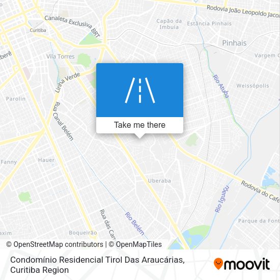 Condomínio Residencial Tirol Das Araucárias map