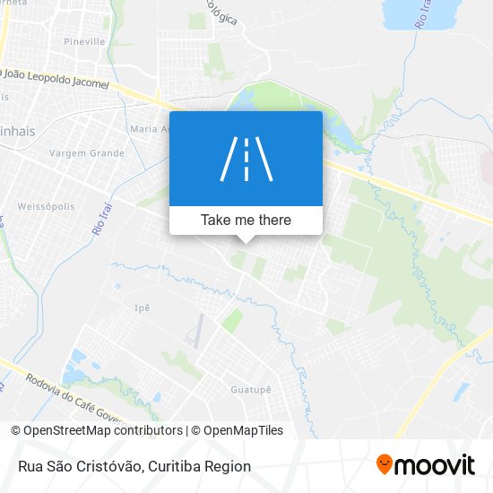 Rua São Cristóvão map