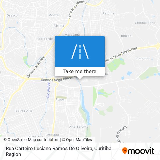 Mapa Rua Carteiro Luciano Ramos De Oliveira