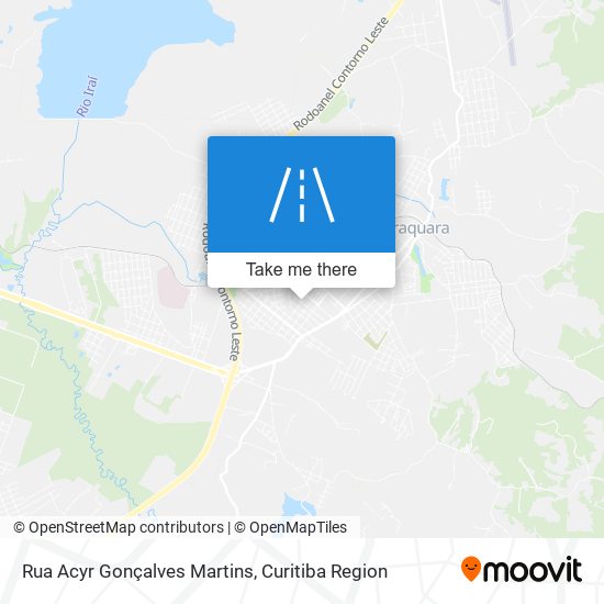 Mapa Rua Acyr Gonçalves Martins