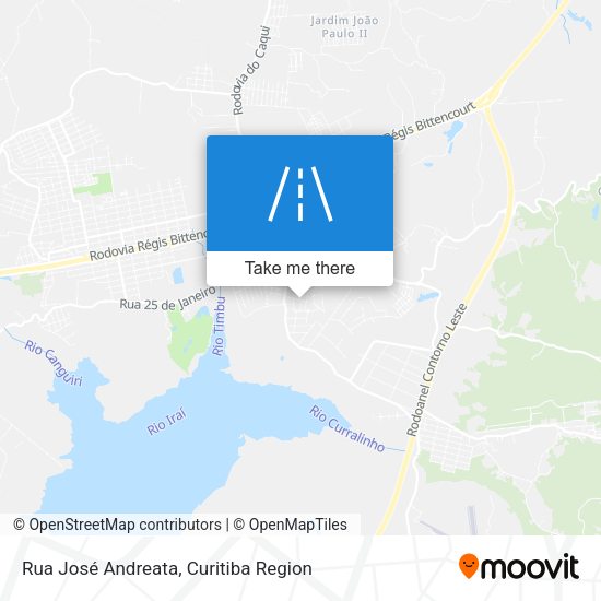 Rua José Andreata map