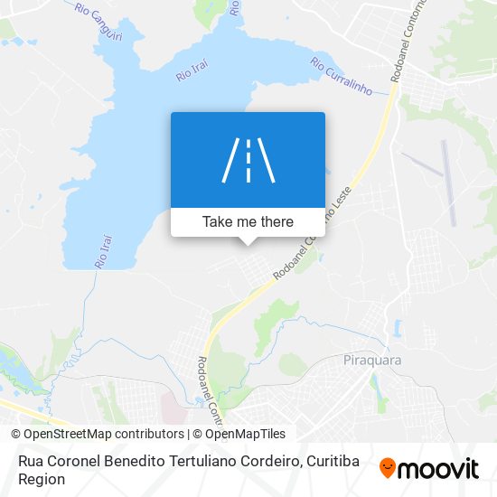 Rua Coronel Benedito Tertuliano Cordeiro map