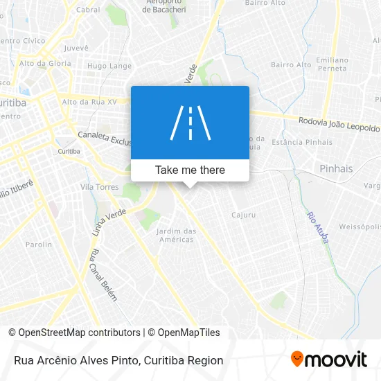 Rua Arcênio Alves Pinto map
