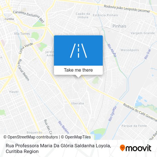 Rua Professora Maria Da Glória Saldanha Loyola map