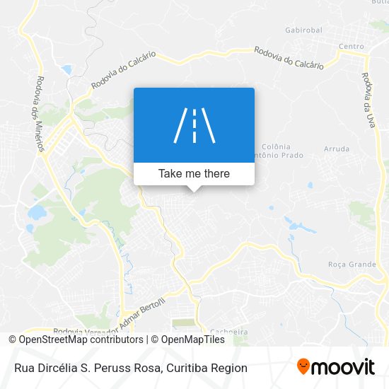 Rua Dircélia S. Peruss Rosa map