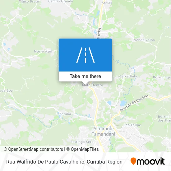 Rua Walfrido De Paula Cavalheiro map